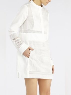 BCBGMaxAzria Runnaway Resort Shirt Dress 100% Cotton Size XXS